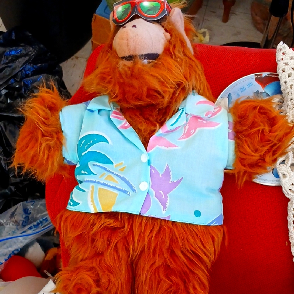 Alf Plush Toy with Tropical Shirt and Sunglasses